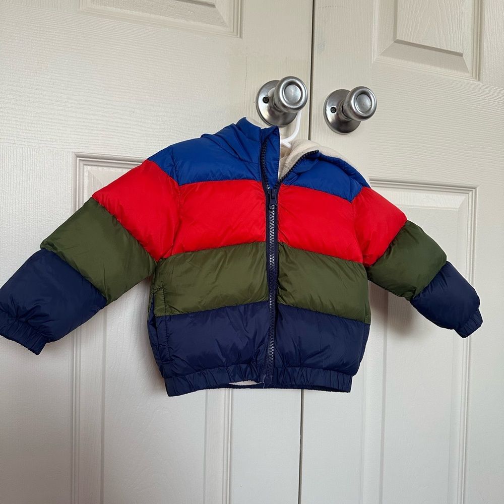 12m NWT Adventure wear 360 Kids Colorful puffer Jacket